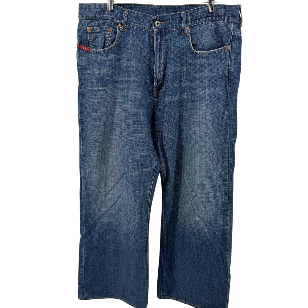 Guess Baggy Distressed Y2k Grunge Vintage Denim‎ Blue Jeans 38x30 (Fits 36x29)
